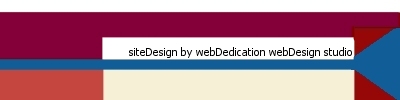 Site design by webDedication webDesign studios. Fast, affordable, professional website development, database management, and graphics design.